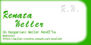 renata weller business card